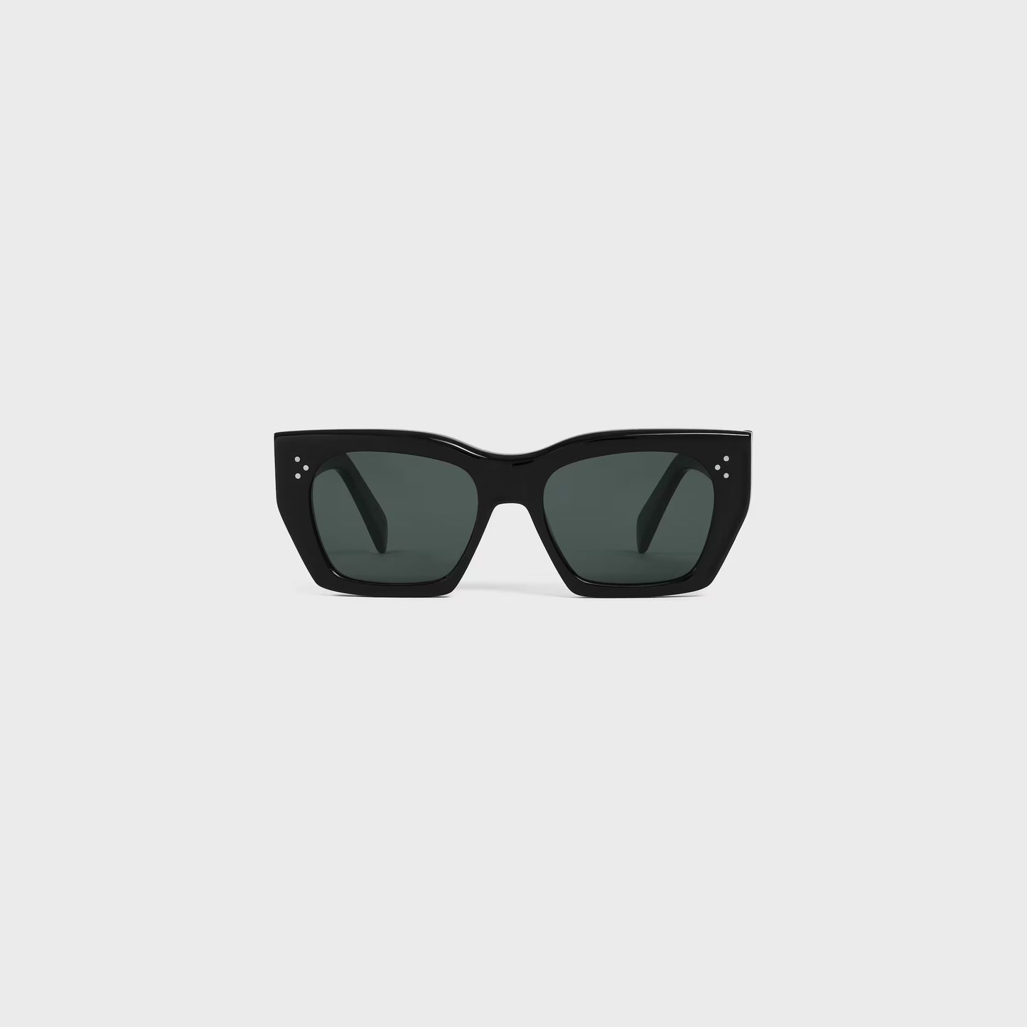 Occhiali da sole cat-eye S342 in acetato nero donna