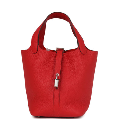 Borsa Picotin Lock 18 Rossa