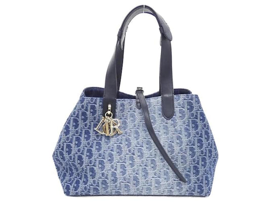 Medium-Tasche Toujours Oblique Denim