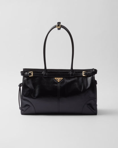 Bonnie Large Handbag in Black Leather