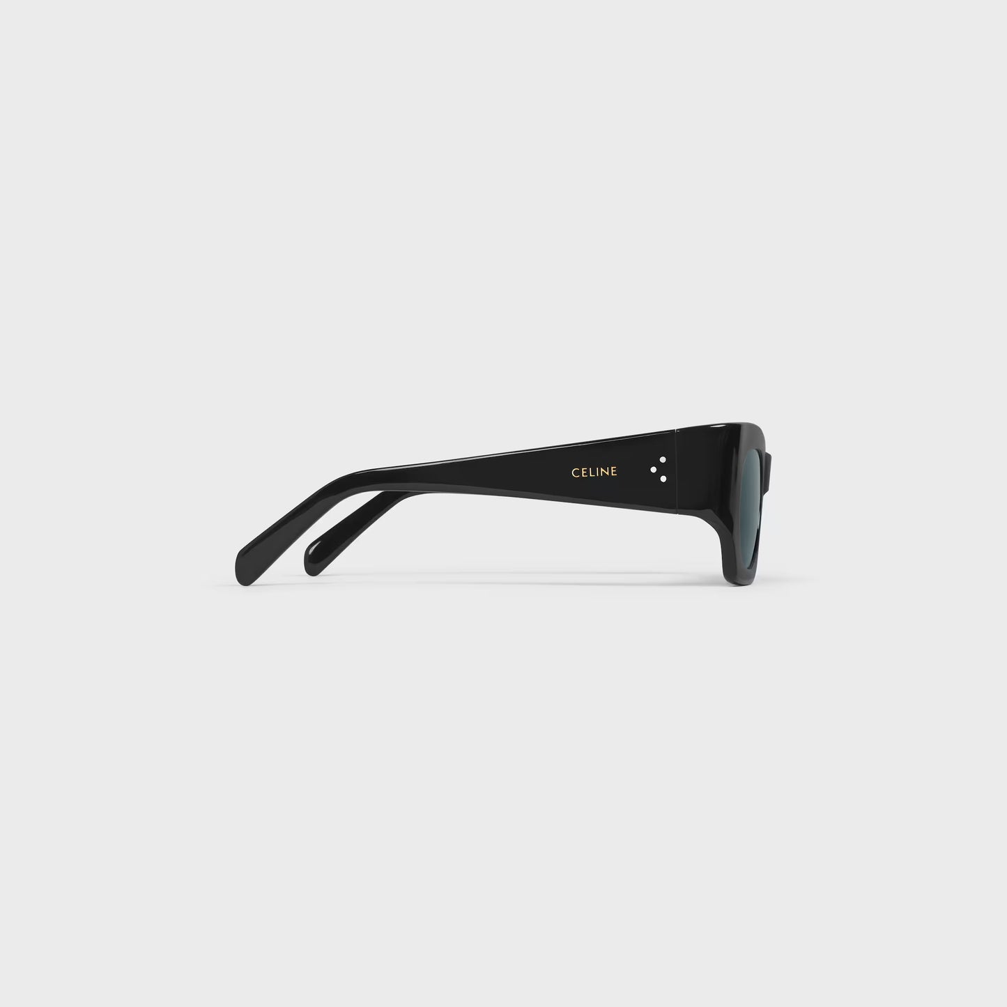 Occhiali da sole grafici S333 in acetato nero donna
