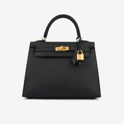 Kelly 25 Schwarz Epsom