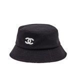 Cappello a secchiello in cotone nero