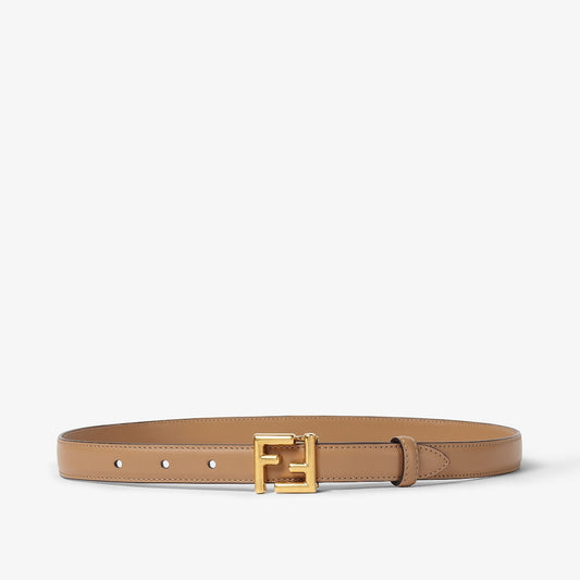 Cintura in pelle marrone donna