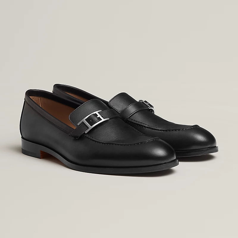 Monterey black leather loafer