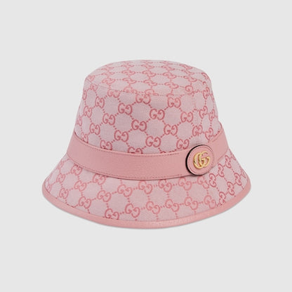 Cloche in tessuto GG rosa