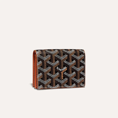 Malesherbes Card Wallet Black & Tan