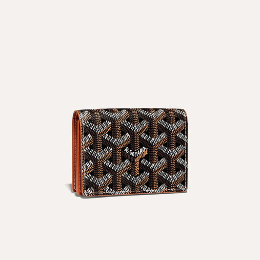 Malesherbes Card Wallet Black & Tan