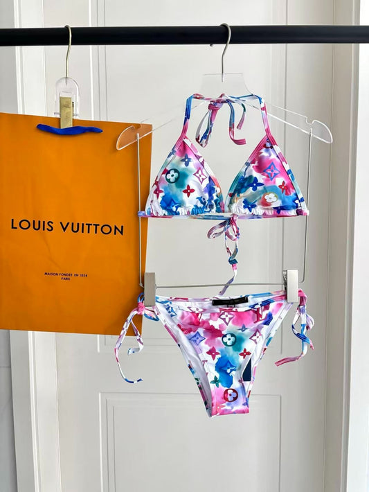 Bikini Monogram Tie Dye Multicolore