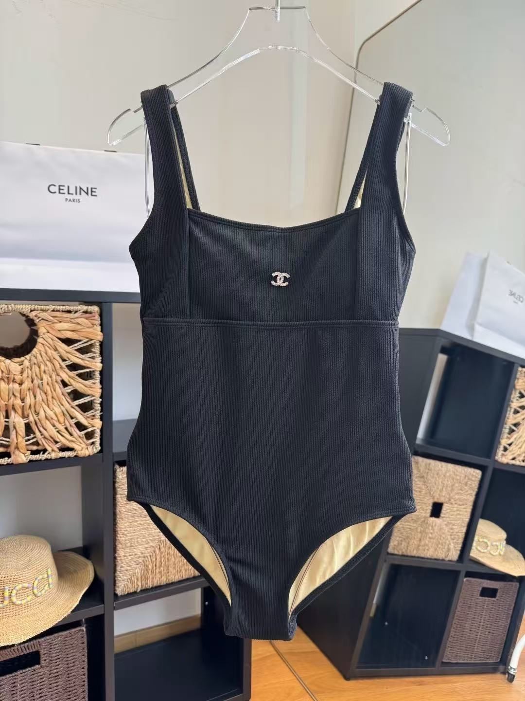Costume Intero a Costine Nero