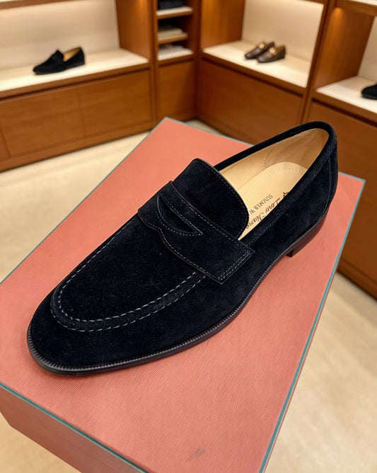 Sergio Loafers in Black Suede