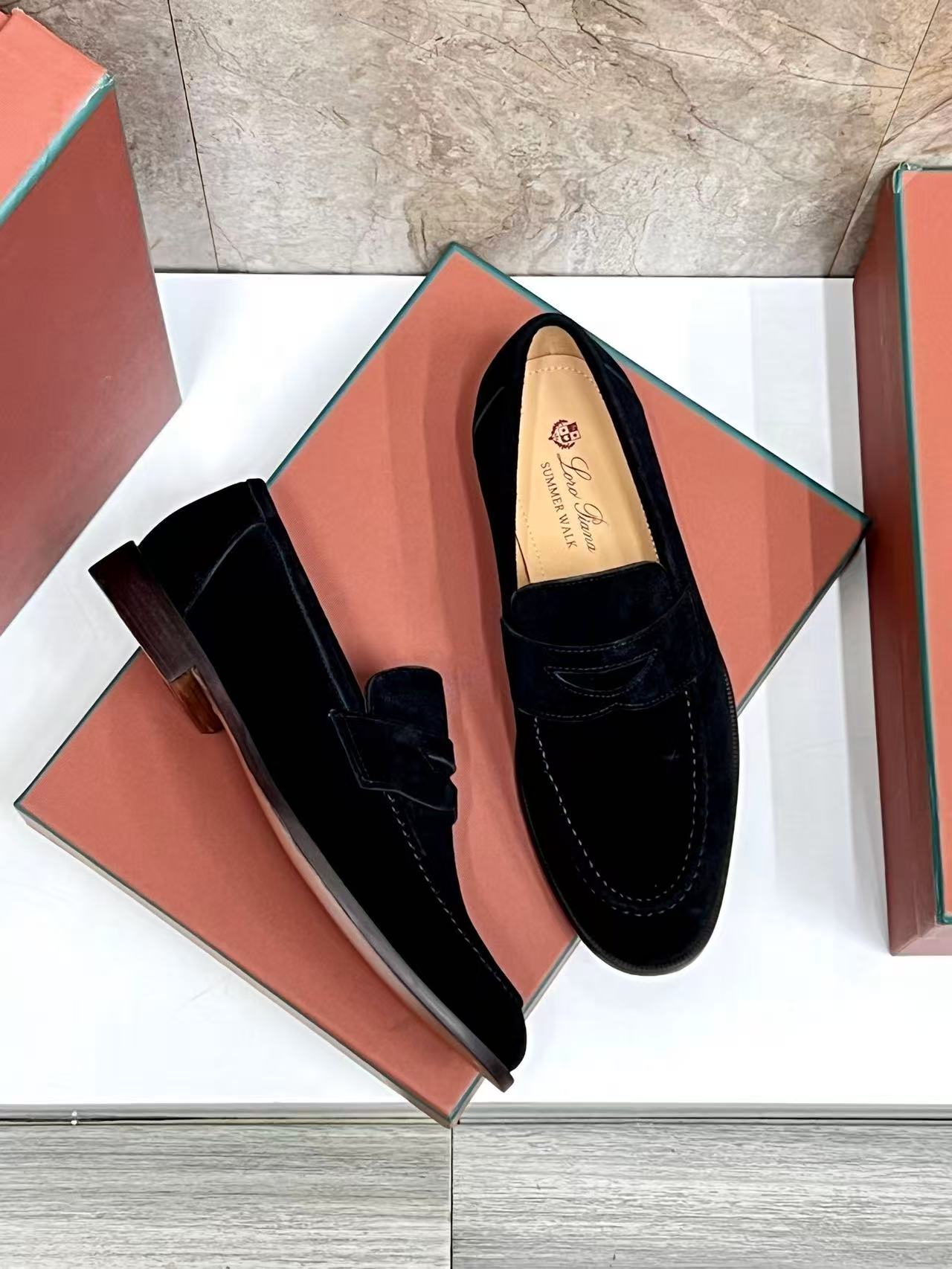 Mocassini Sergio in Suede Nero