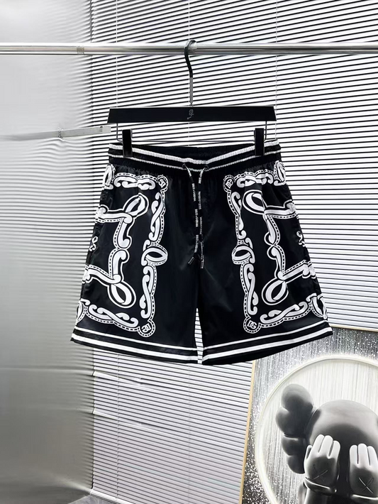 Costume da bagno con Stampa a Cornice Ornamentale