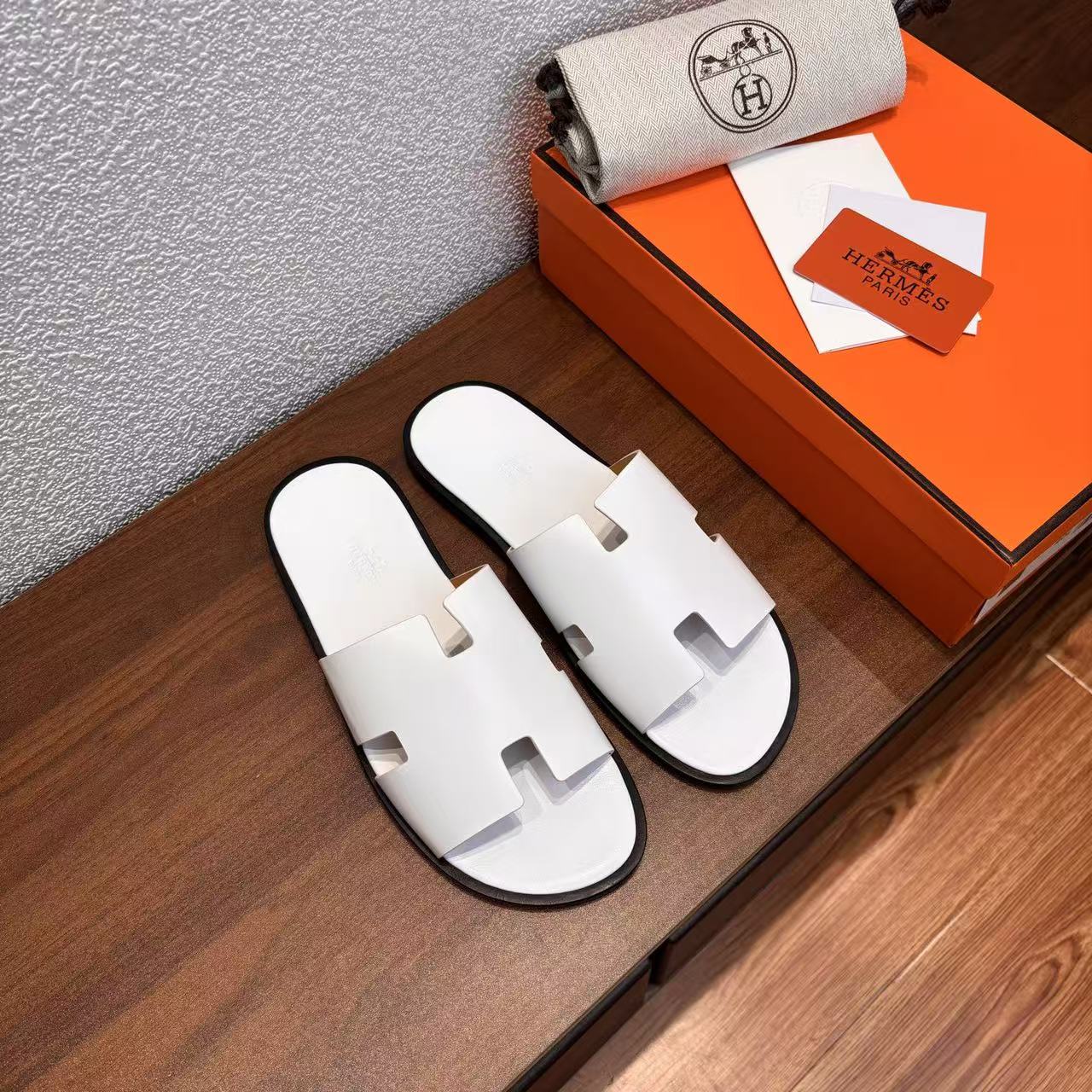 Sandali da uomo Izmir in pelle bianca