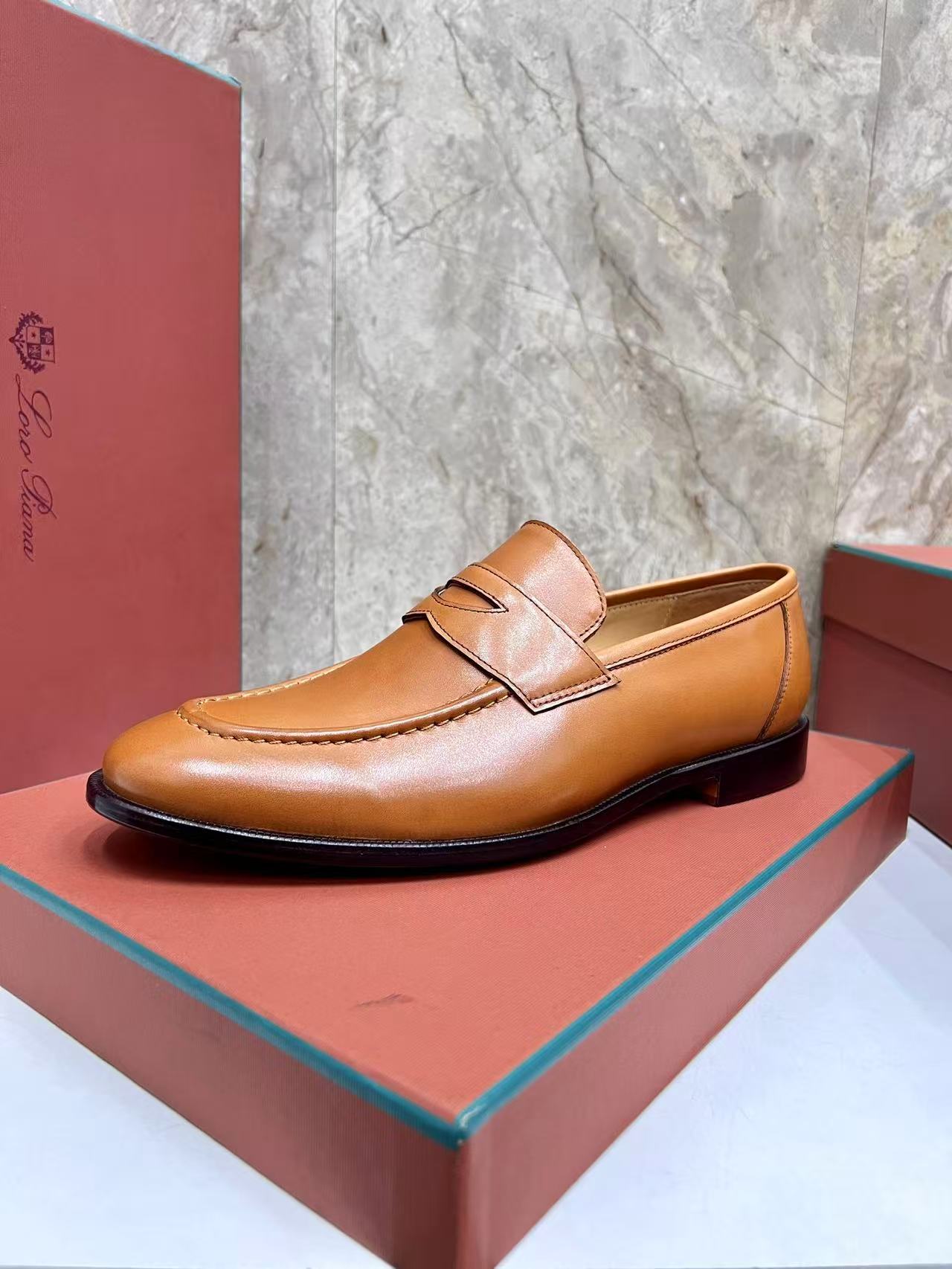 Mocassini Sergio in Pelle di Vitello Tan