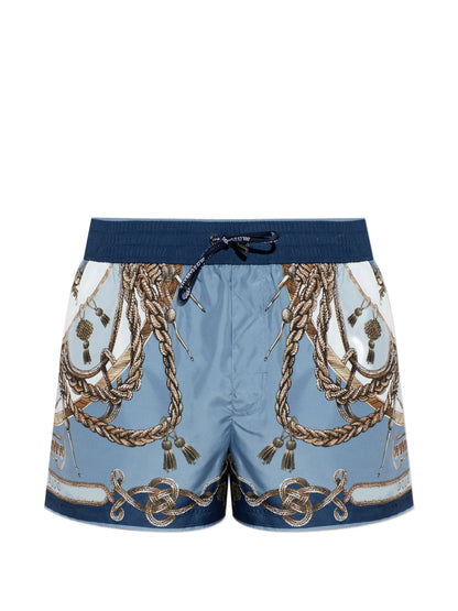 Costume da bagno con stampa azzurro