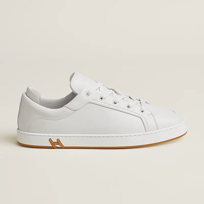 White/gold kids' sneaker
