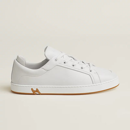 White/gold kids' sneaker