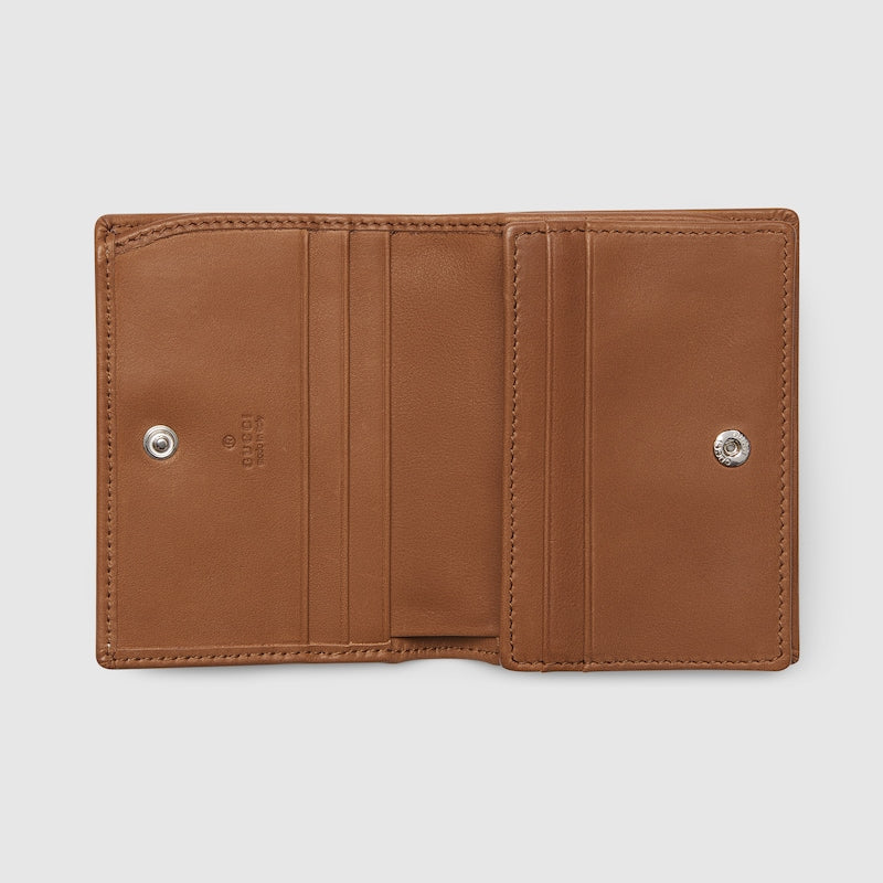 Mini portafoglio GG Emblem Denim Blue