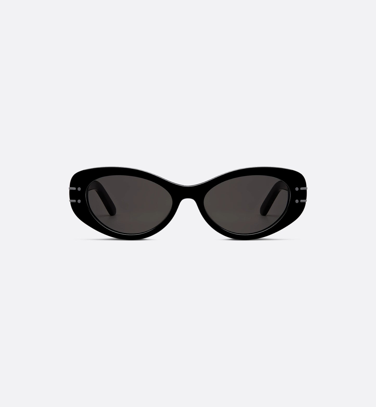 Women's Signature B8U black oval sunglasses