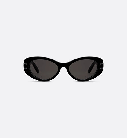 Women's Signature B8U black oval sunglasses