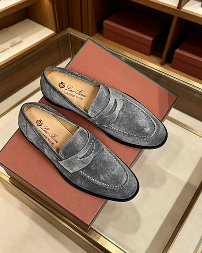 Mocassini Sergio in Suede Grigio