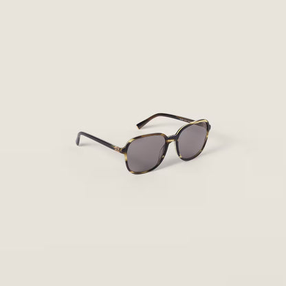 Miu Regard sunglasses in striped London with grey lenses