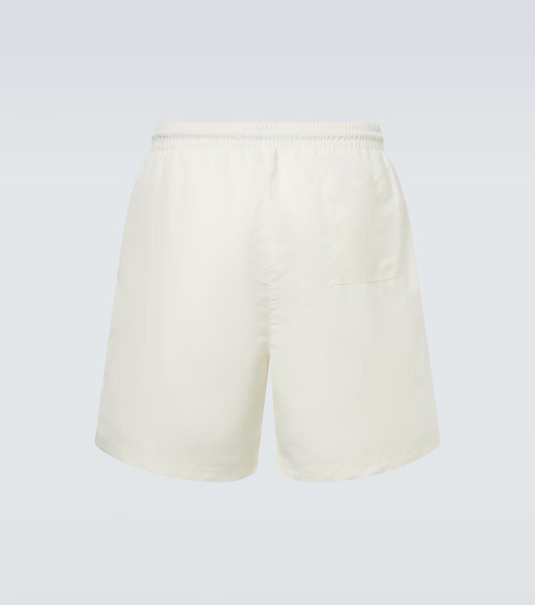 Costume da bagno bianco con logo rosso