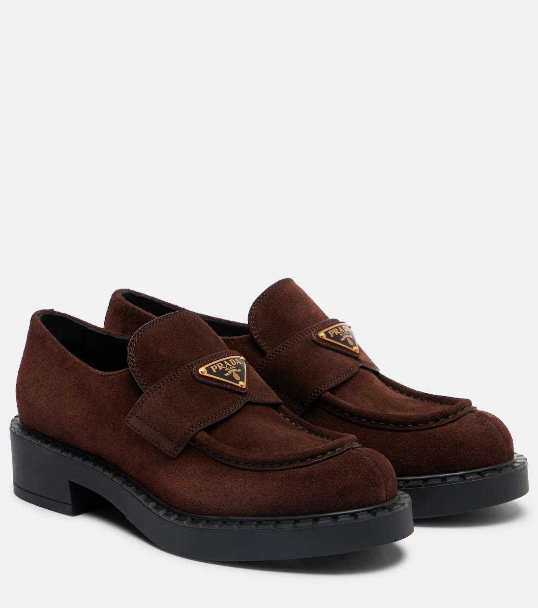 Chocolate Suede Loafers