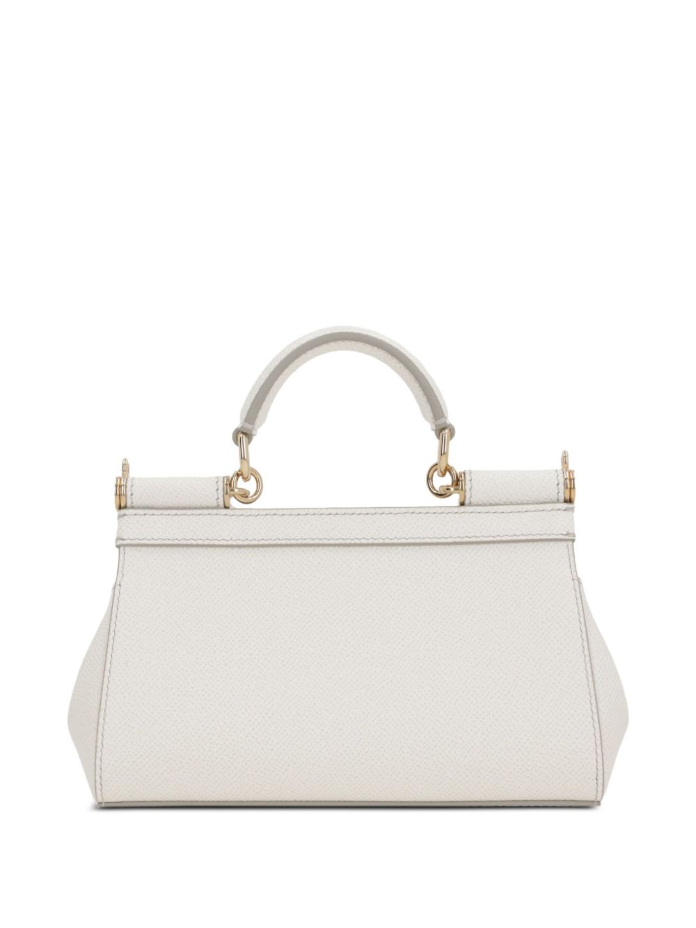 White leather Sicily bag