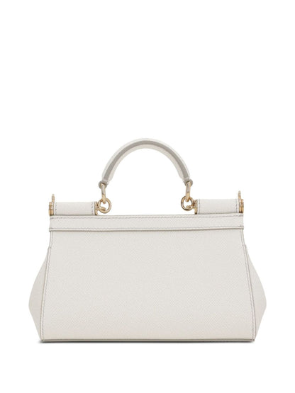 White leather Sicily bag