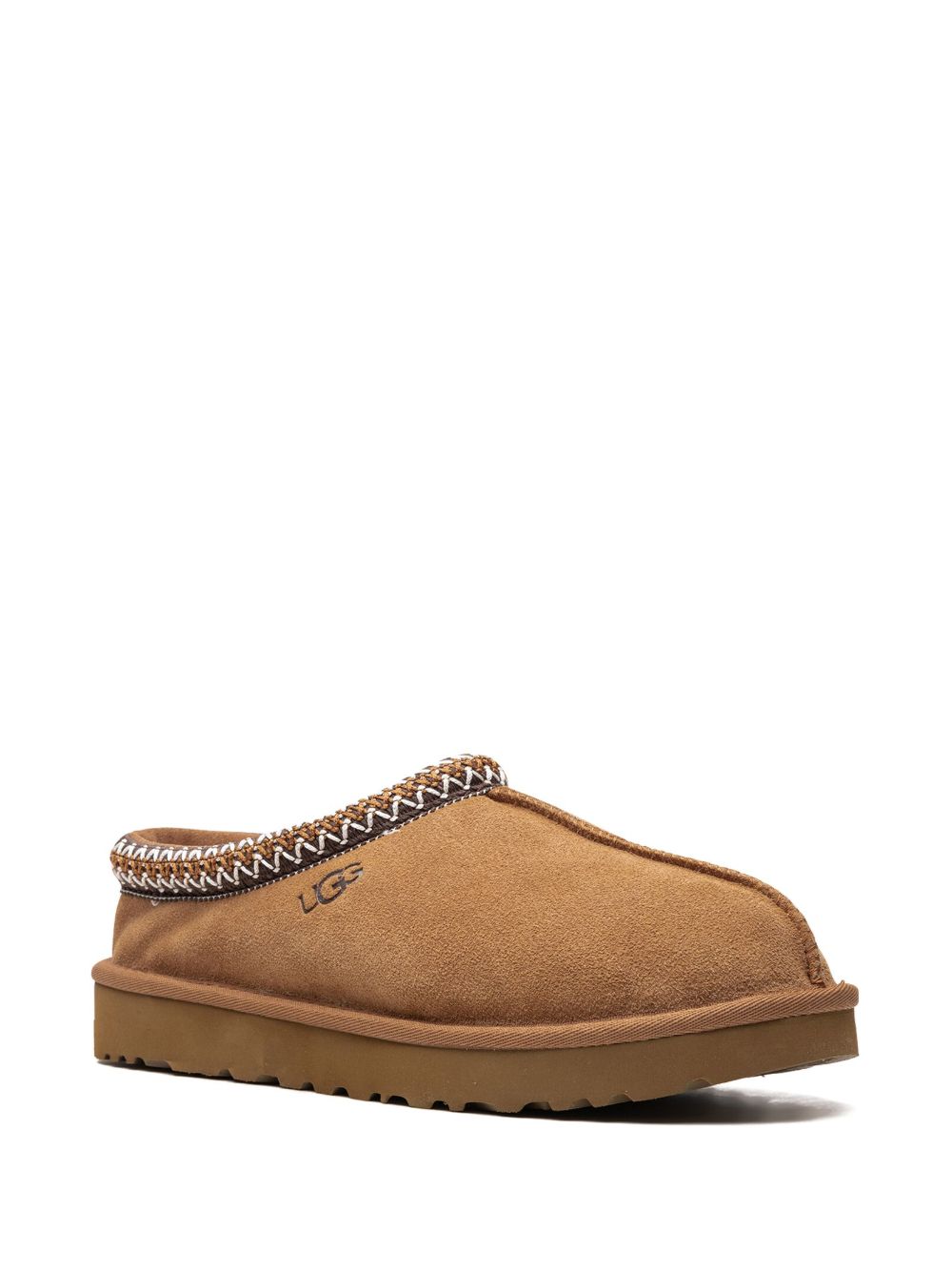 Pantofole Tasman slip-on in suede castagno