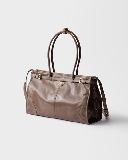 Bonnie Große braune Lederhandtasche