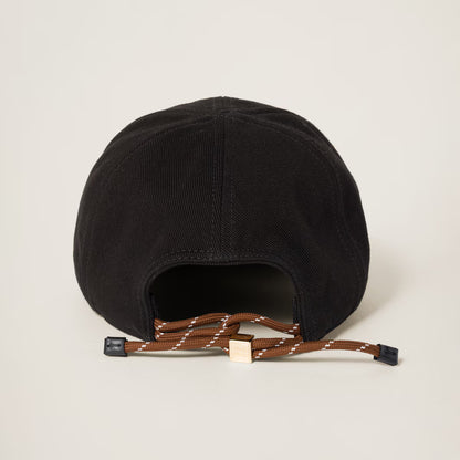 Black/Tobacco Denim Baseball Cap