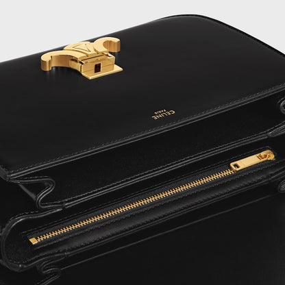 Triomphe Classique Bag in shiny black calfskin