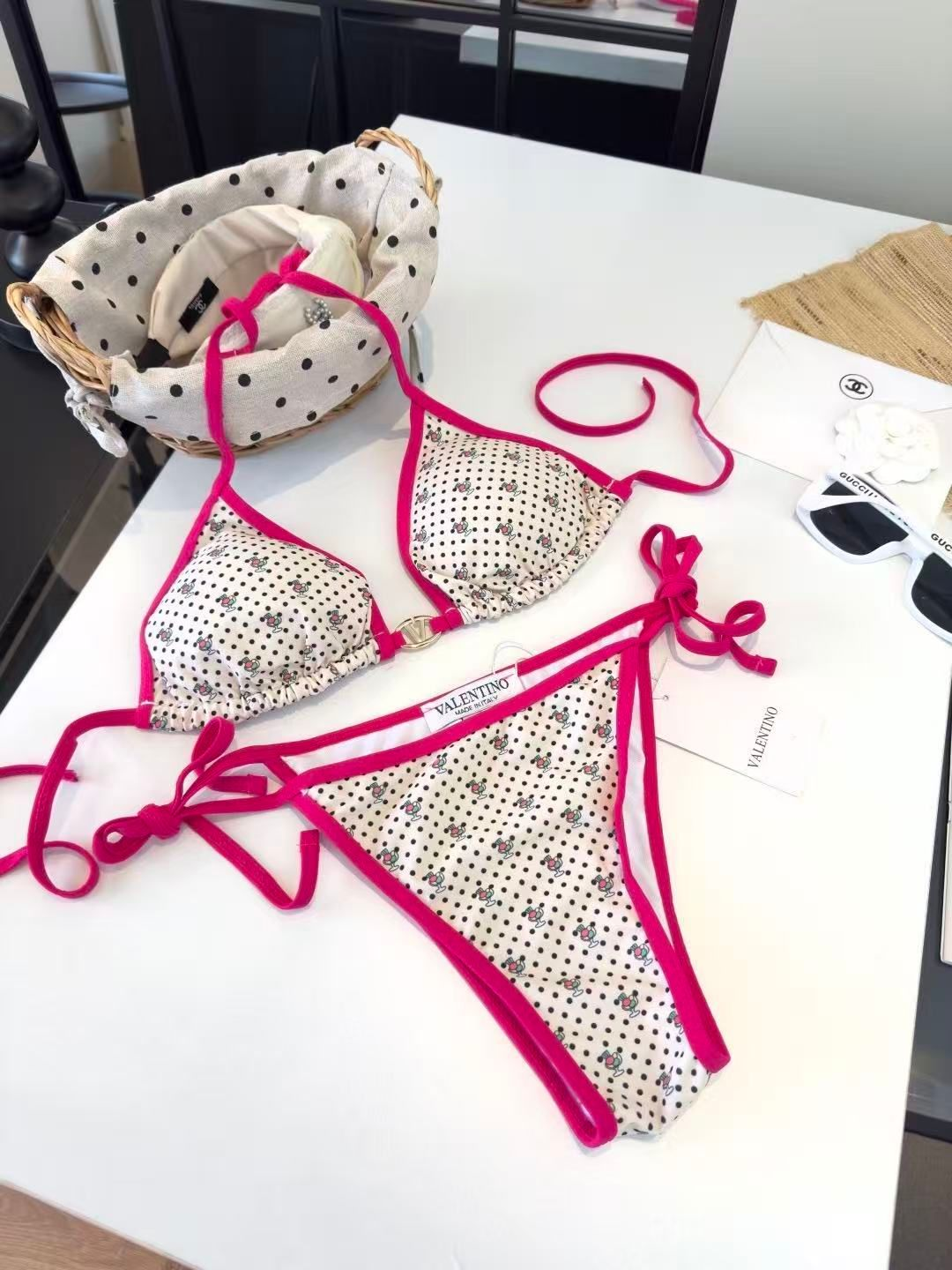 Bikini Stampa Pois e Frutta