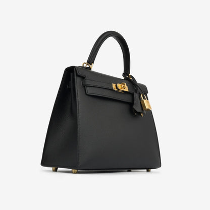 Kelly 25 Schwarz Epsom