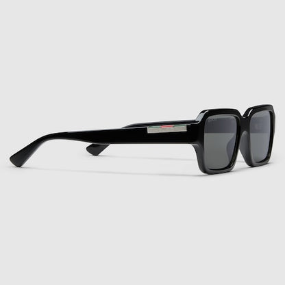 Men's Cruise 2025 rectangular black sunglasses