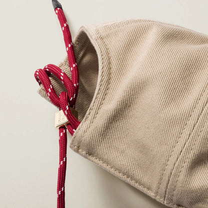Denim Baseball Cap Beige/Amaranth