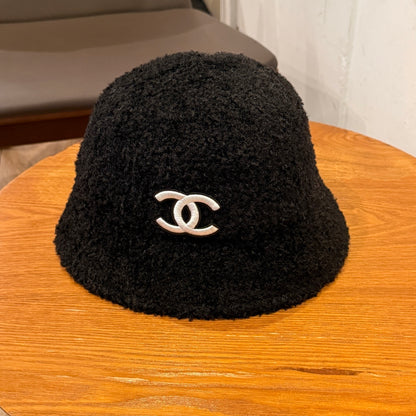 Soft faux leather bucket hat CC