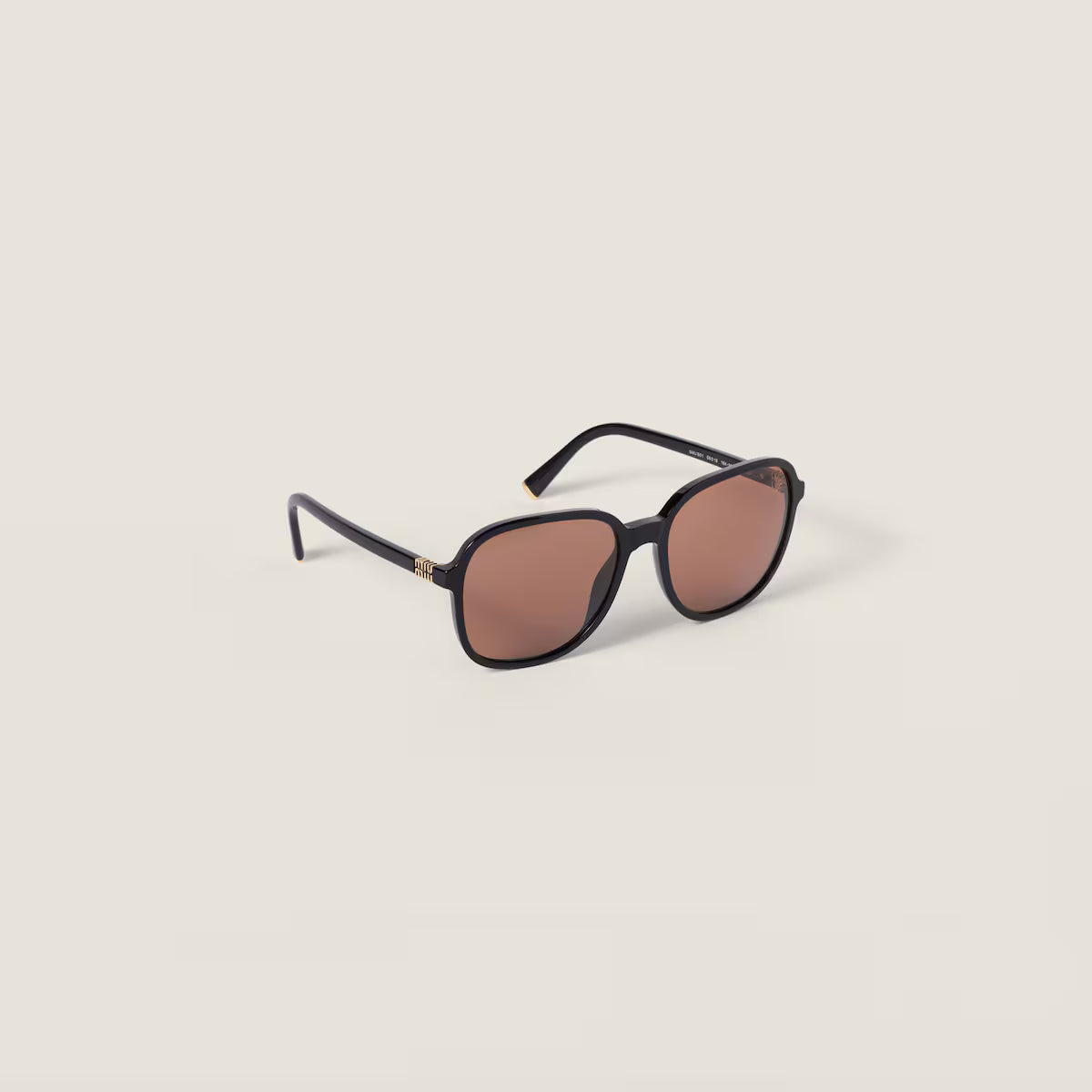 Miu Regard Sunglasses Wide Square Chocolate Lenses
