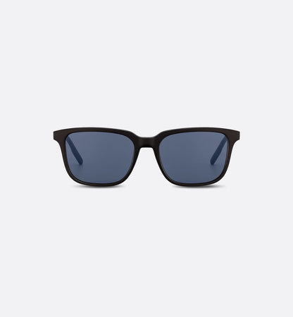 Men's black SU rectangular sunglasses