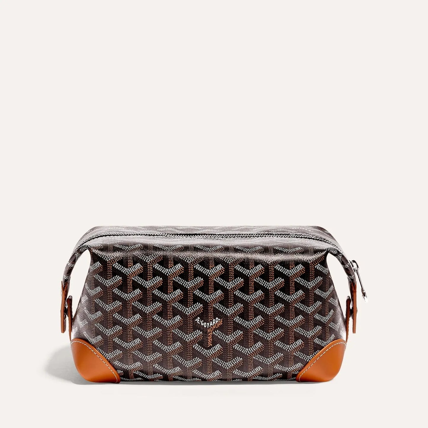 Bowling 25 Toiletry Bag Black & Tan