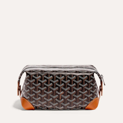 Bowling 25 Toiletry Bag Black & Tan