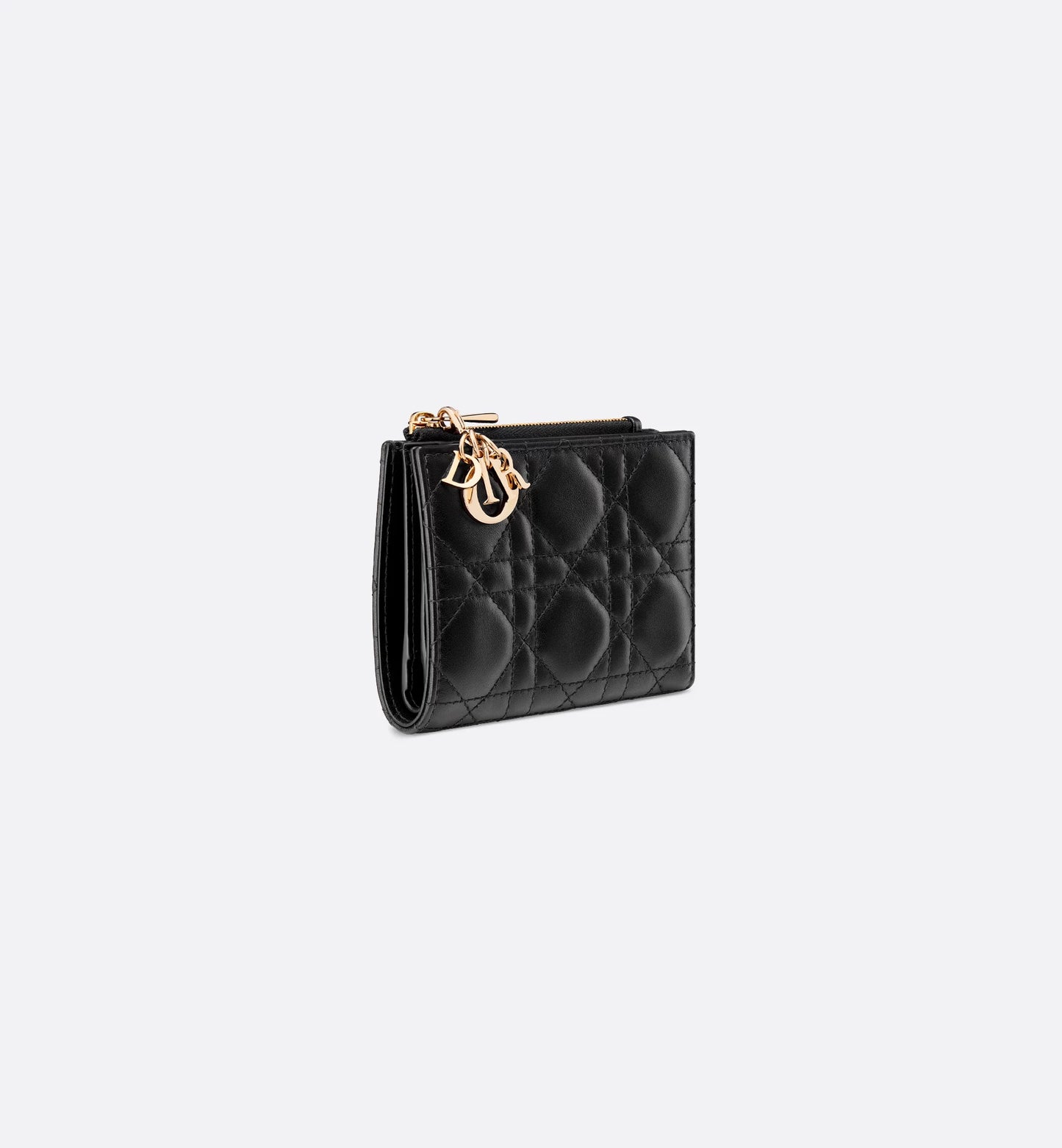Lady Dahlia wallet in black Cannage lambskin