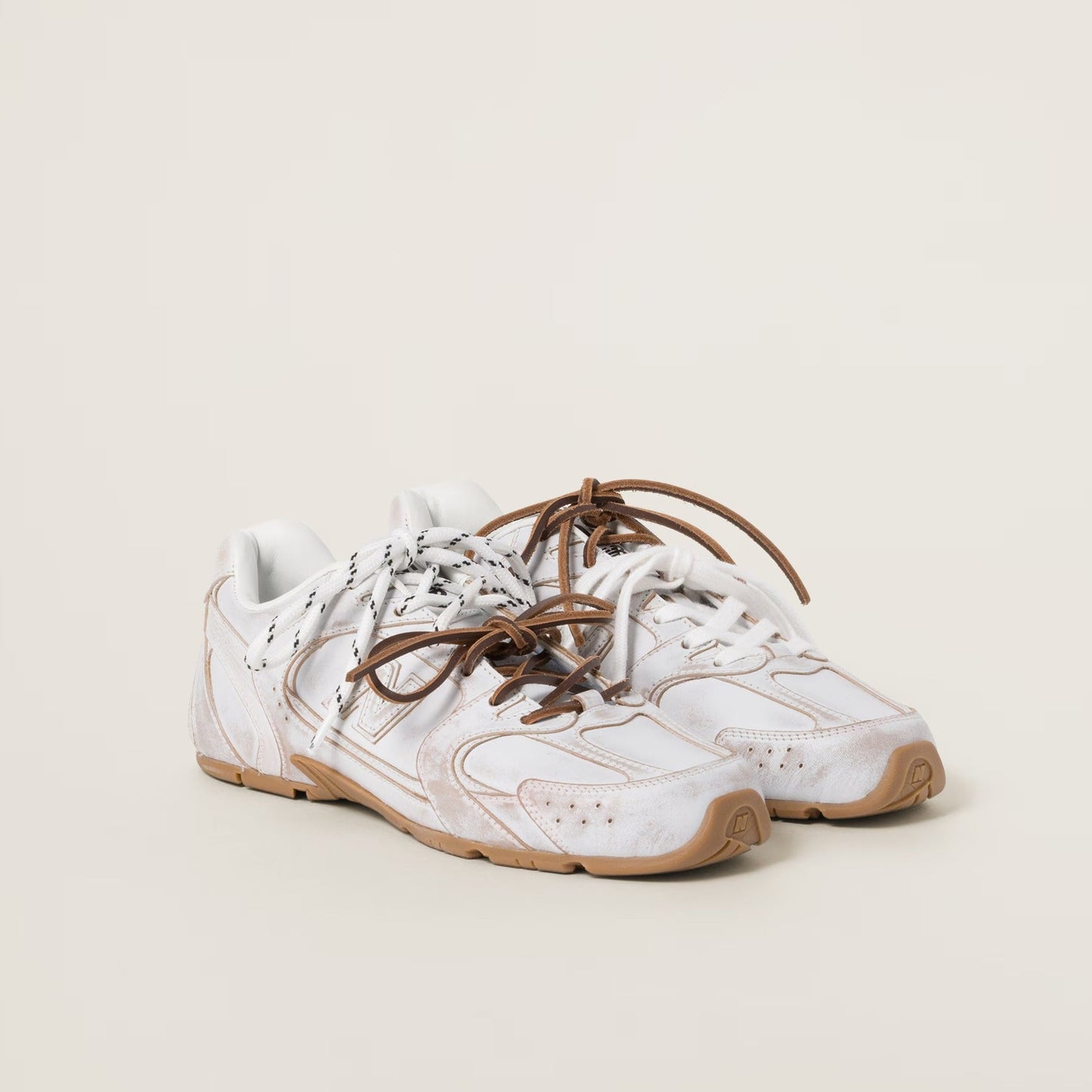 NB X MM 530 SL white leather sneakers