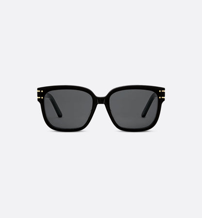 Women's Signature S7F Black Square Sunglasses