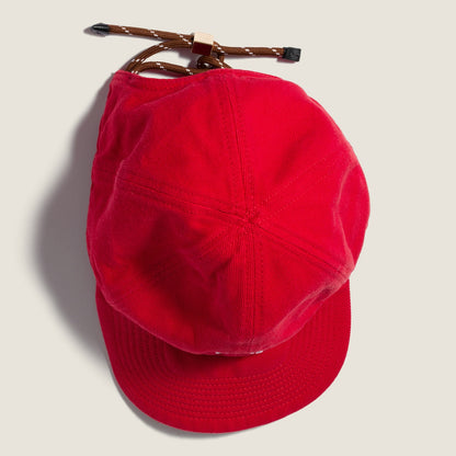 Baseball cap in denim Forest Green/Yellow