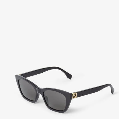 Women's black acetate Forever cat-eye sunglasses