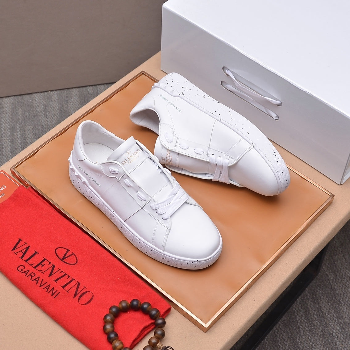 Low-top sneakers Open all white